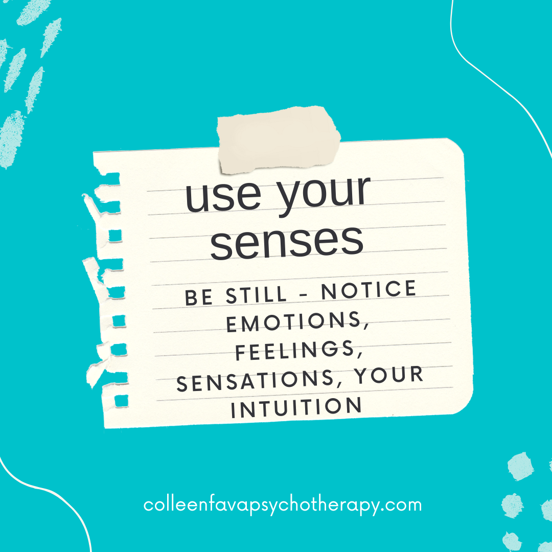 Using Your Senses Meditation - Colleen Fava - Psychotherapist